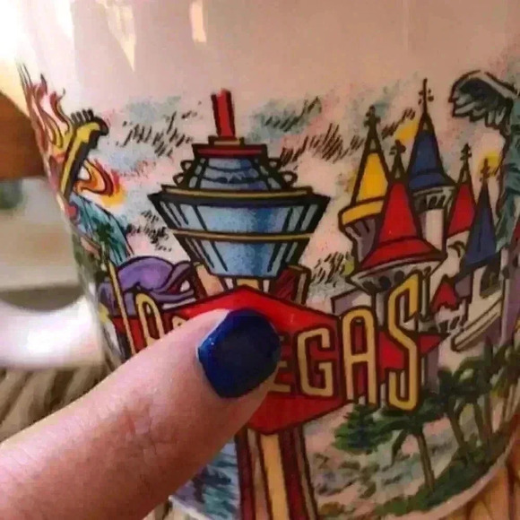 Vtg Las Vegas Suvenner Mug Personalized Tim 90s Zo - Picture 5 of 5